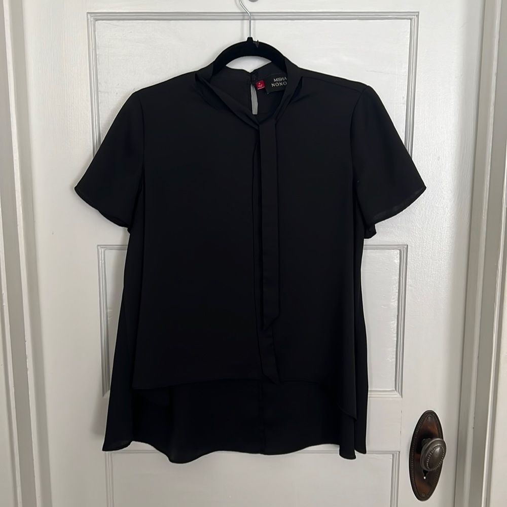 Misha Nonoo Tie Neck Blouse